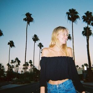 Brandy Melville black off the shoulder top